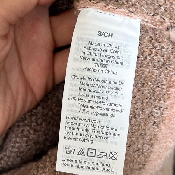 MADEWELL Wool Blend Leopard Print Crewneck Sweater Size Small - Picture 5 of 6